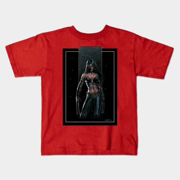 X 23 Kids T-Shirt by lucastrati